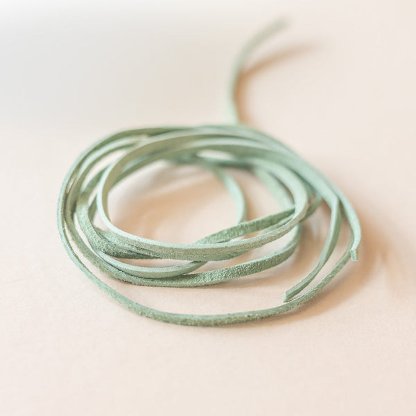 Mint Suede Laces